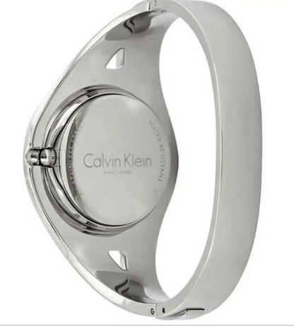 New Swiss Made CALVIN KLEIN Sensual Black Dial Small Bangle Ladies Watch