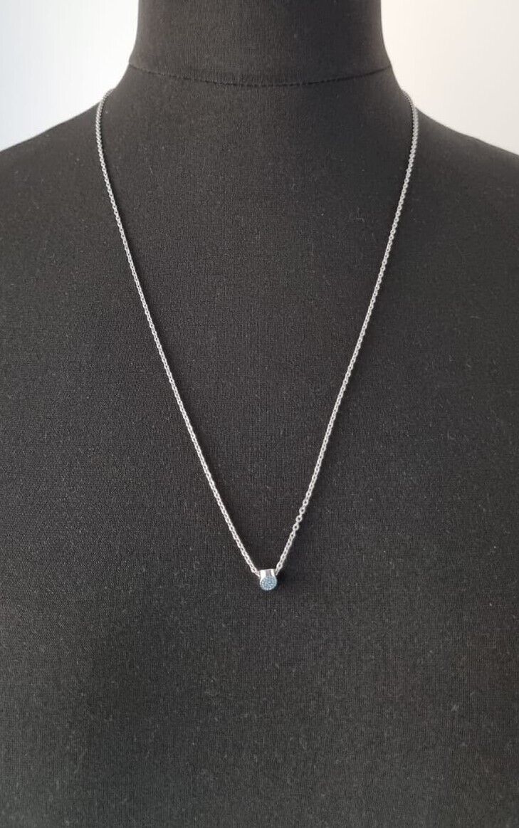 New CALVIN KLEIN BRILLIANT KJ8YMN040200 STAINLESS STEEL NECKLACE - BLUE