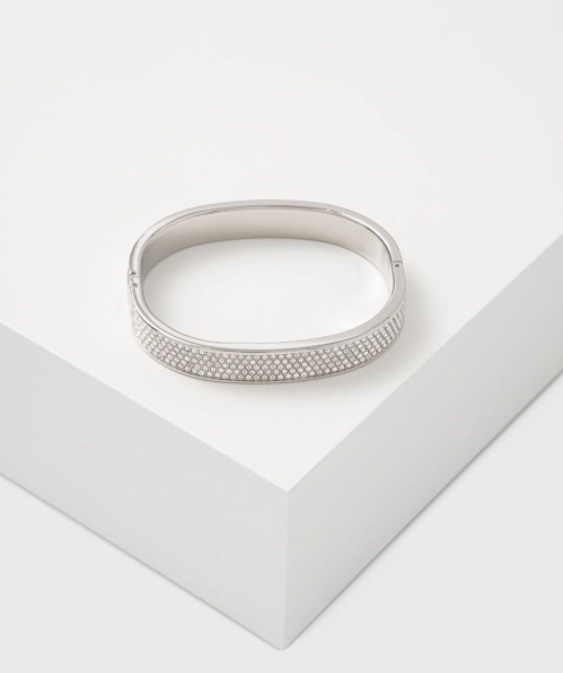 New CALVIN KLEIN  HOOK BRACELET KJ06WD0401XS - SILVER - XS