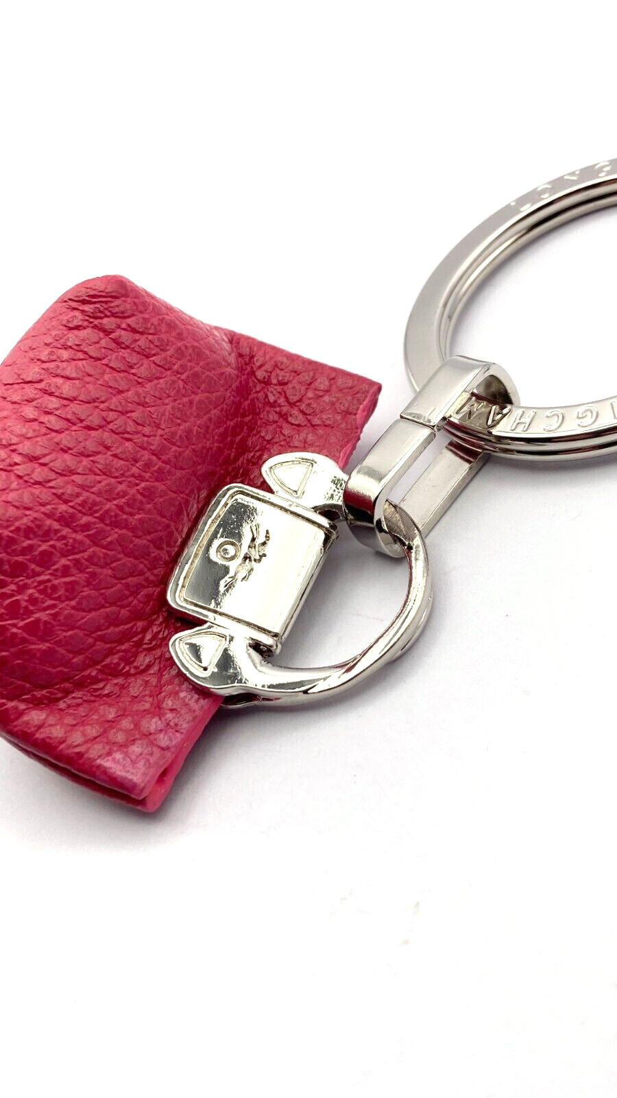 LONGCHAMP LE PLIAGE CUIR KEY CHAIN - PINK