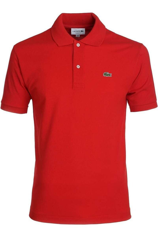 New LACOSTE CLASSIC FIT POLO SHIRT - RED - SIZE 5