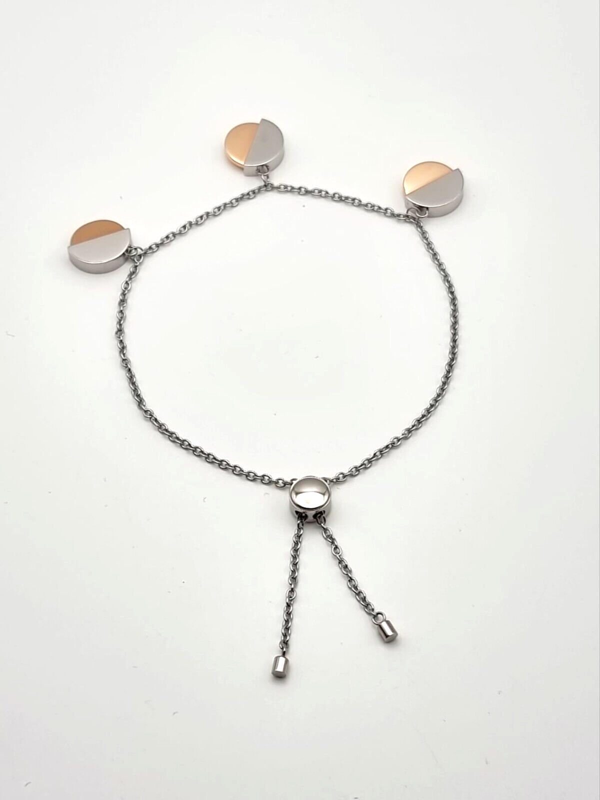 Neu CALVIN KLEIN SPICY KJ8RPB200100 EDELSTAHLARMBAND - SIL/ROSÉGOLD