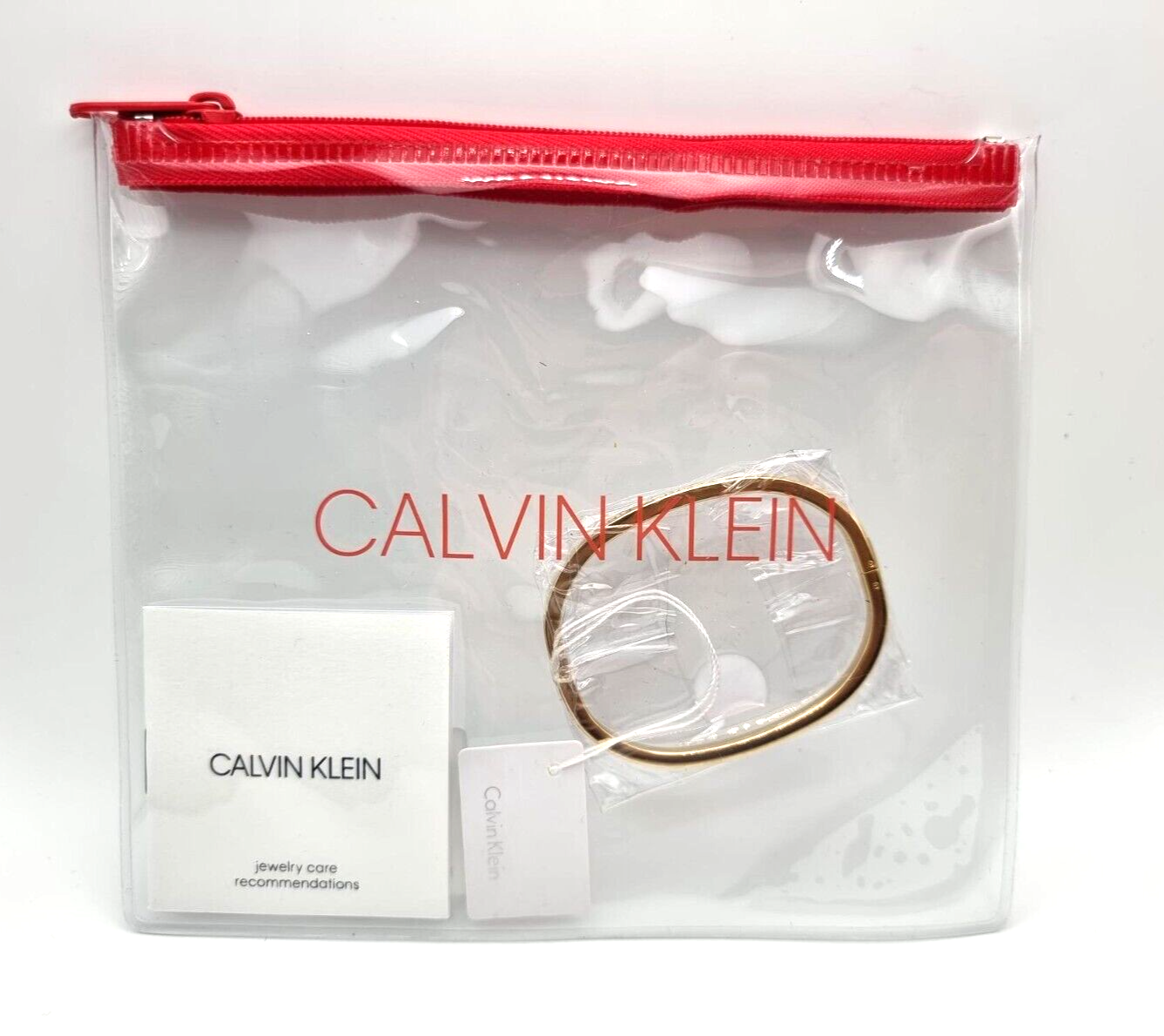 New CALVIN KLEIN ARMREIF HOOK "ETERNITY" GELBGOLD - XS