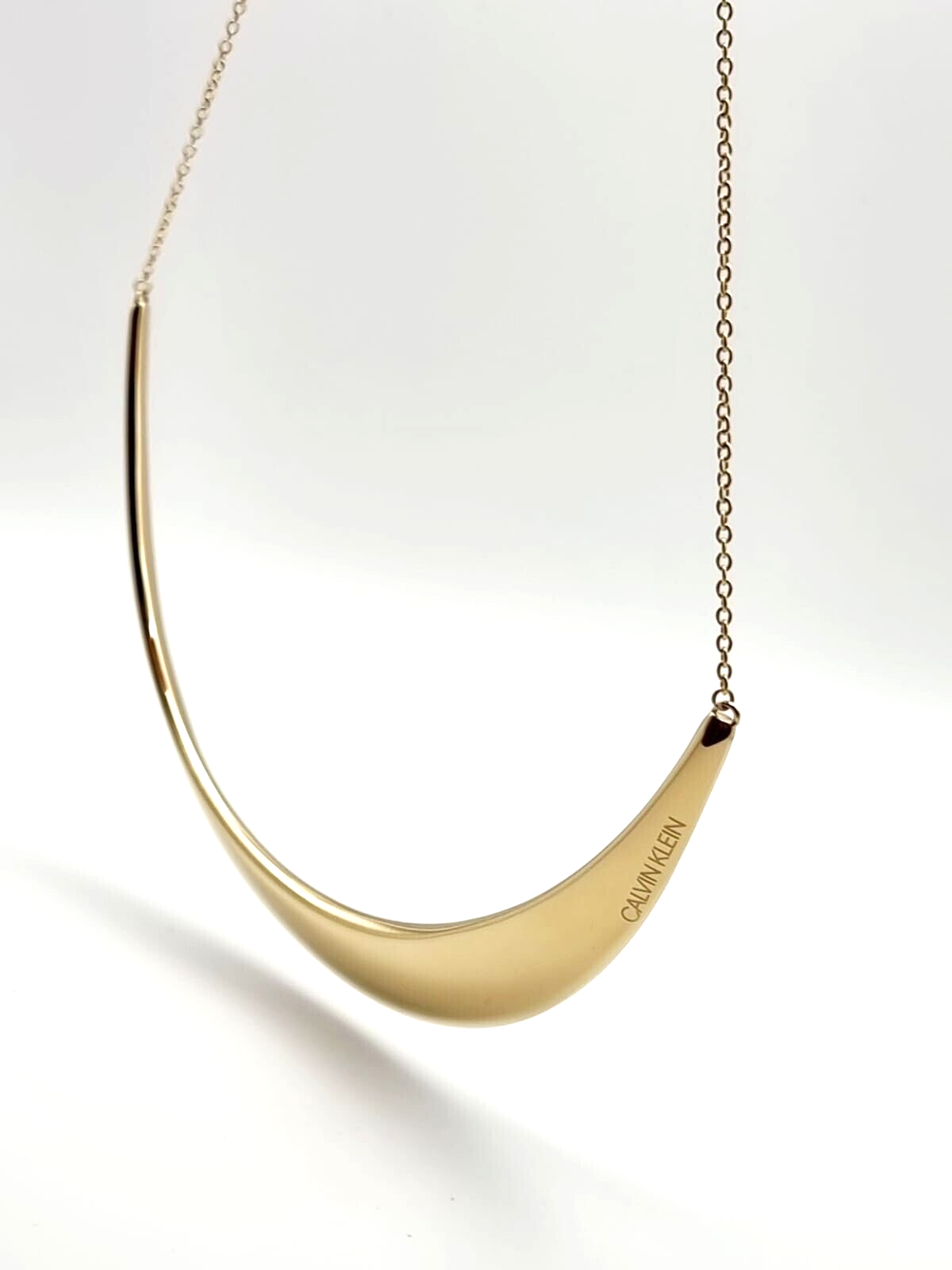 New CALVIN KLEIN GROOVY KJ8QJJ100100 CHOKER NECKLACE - GOLD