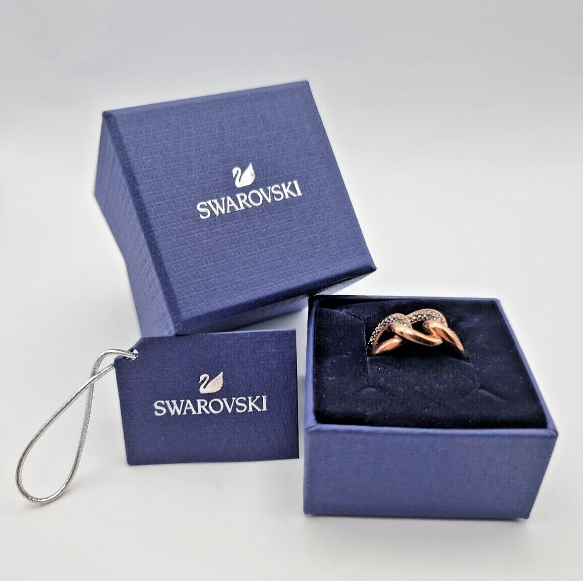 New SWAROVSKI LANE MOTIV RING - ROSEGOLD - GR. 58