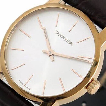 New Swiss Made CALVIN KLEIN City Quartz Silver Dial Ladies Watch