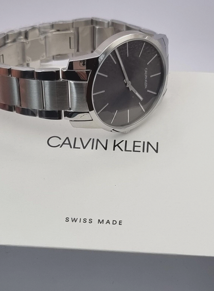 New Swiss Made CALVIN KLEIN Men's Black Dial City Watch