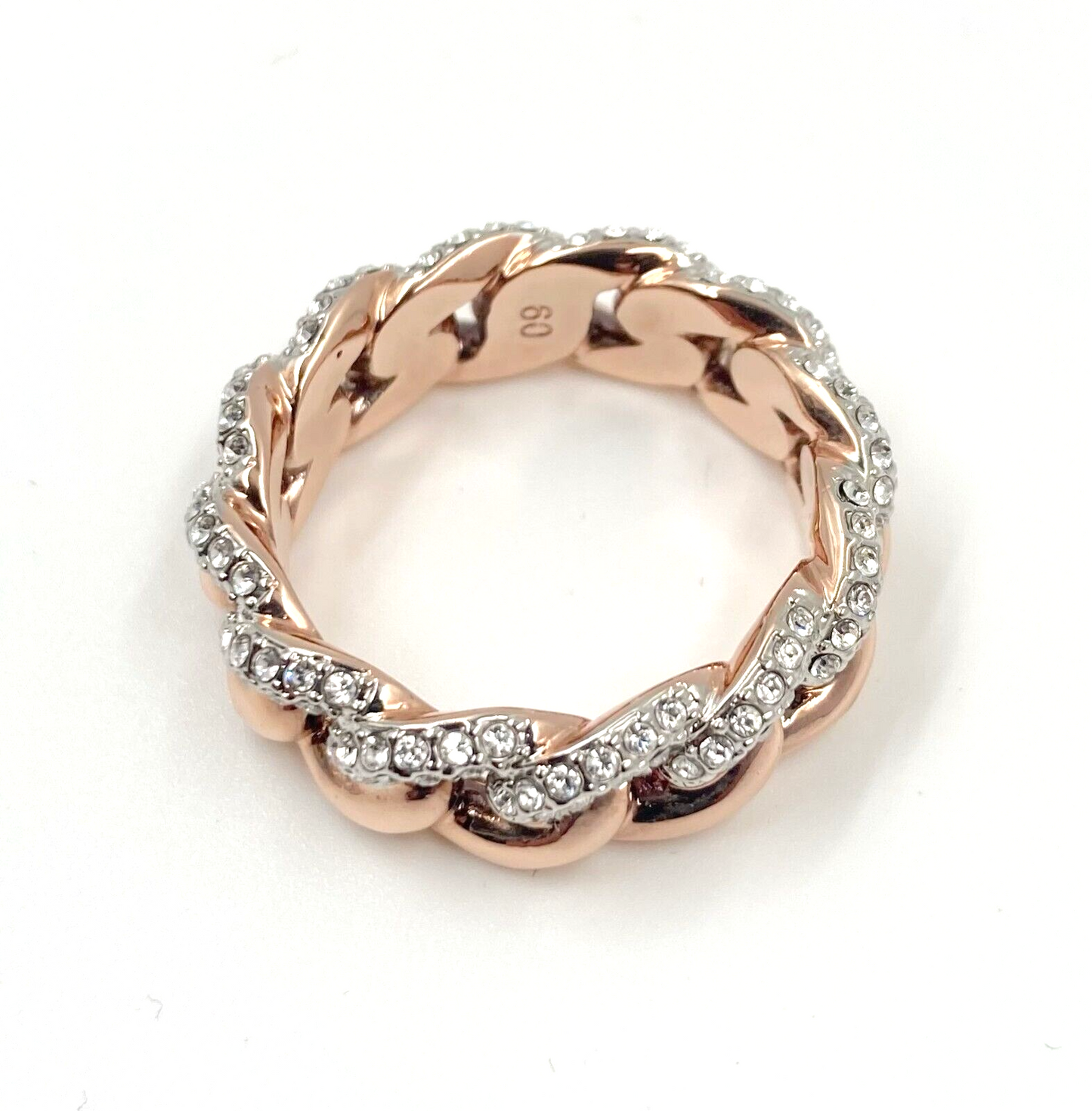 New SWAROVSKI LANE RING - ROSE GOLD - SIZE 60