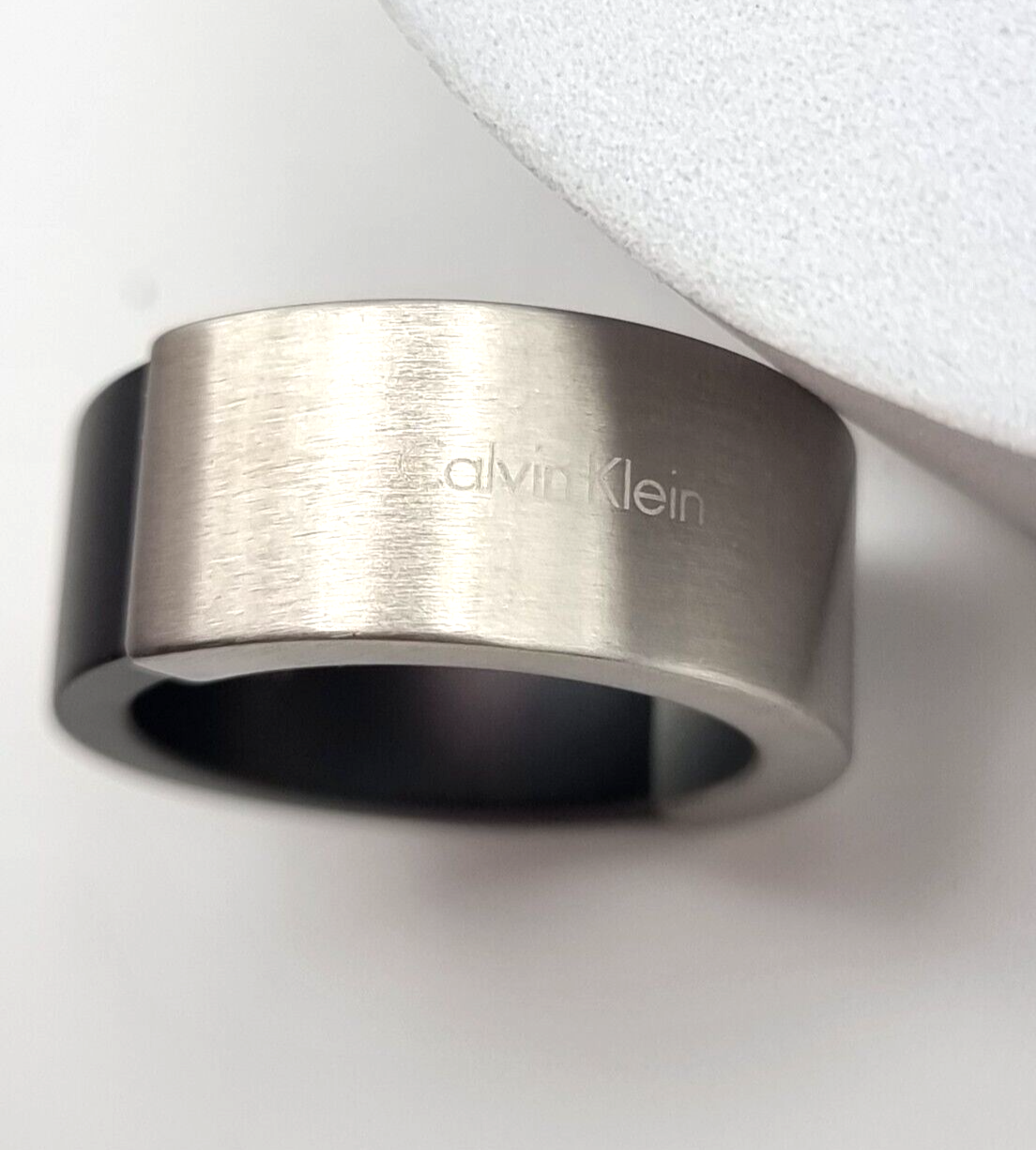 New CALVIN KLEIN RING MAGNET EDELSTAHL/SCHWARZ - Gr.  60