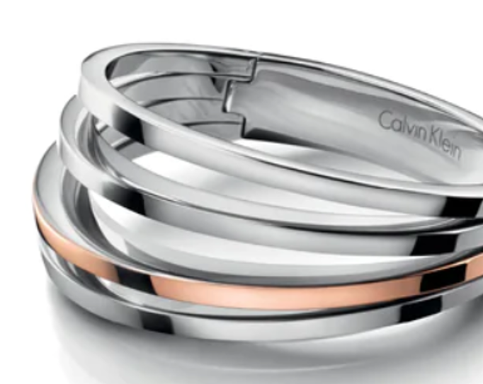 New CALVIN KLEIN BREATHE BRACELET KJ3DPD2001XS - SILVER/ROSE GOLD - XS