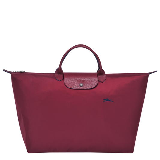 New LONGCHAMP LE PLIAGE CLUB TRAVEL BAG SMALL - GARNET RED