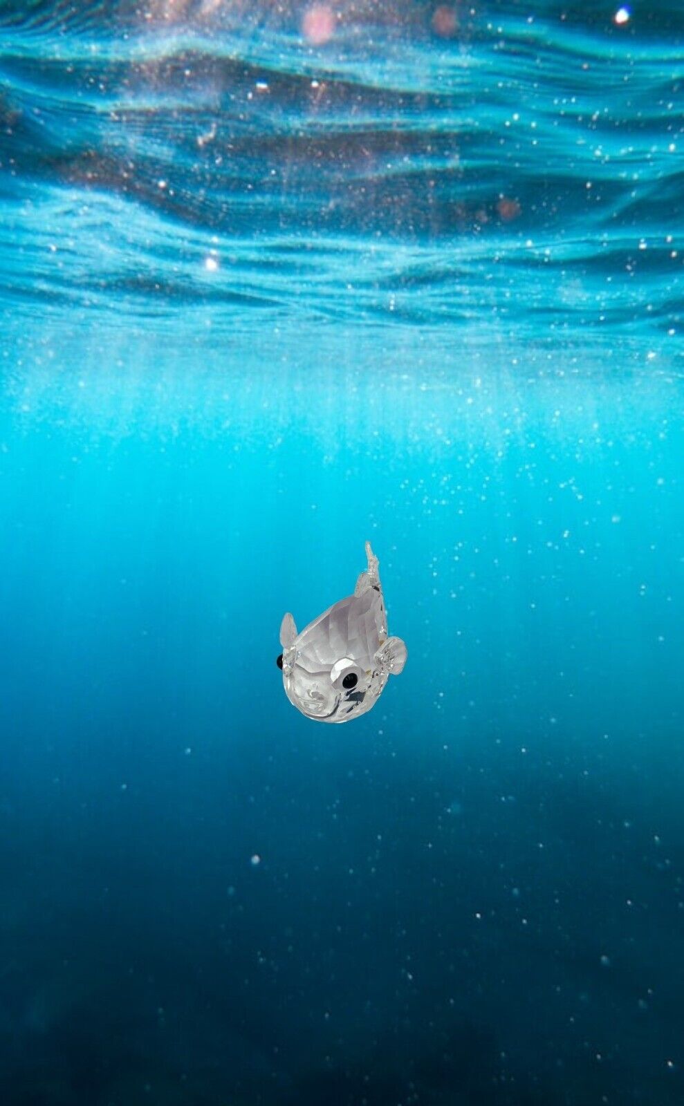 Neu SWAROVSKI BLOWFISH - KRISTALL