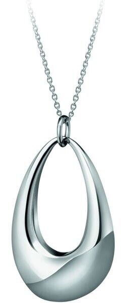 New CALVIN KLEIN ELLIPSE STONE NECKLACE KJ3QWP020100 - SILVER