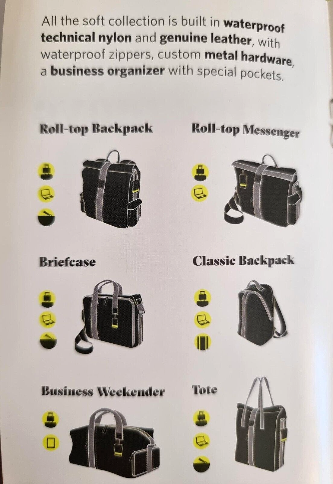 Neu MOLESKINE BY BRIC´S AKTENTASCHE UNI - SCHWARZ