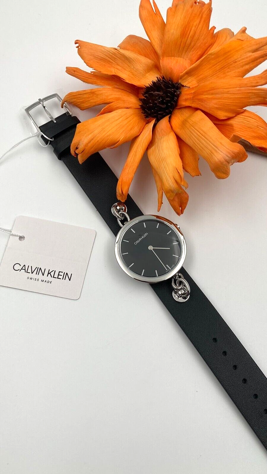 New Swiss Made CALVIN KLEIN Quartz Black Dial Ladies Watch