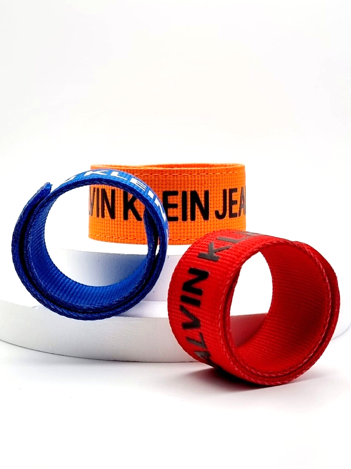 New CALVIN KLEIN JEANS HIT&FUN KJJLDB850200 BRACELETS - ORANGE/RED/BLUE