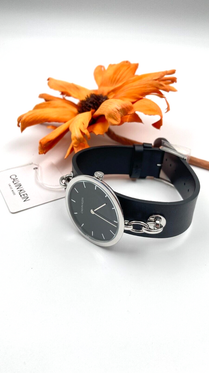 New Swiss Made CALVIN KLEIN Quartz Black Dial Ladies Watch