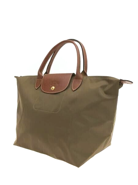 LONGCHAMP LE PLIAGE TOP HANDLE BAG - MEDIUM - KHAKI