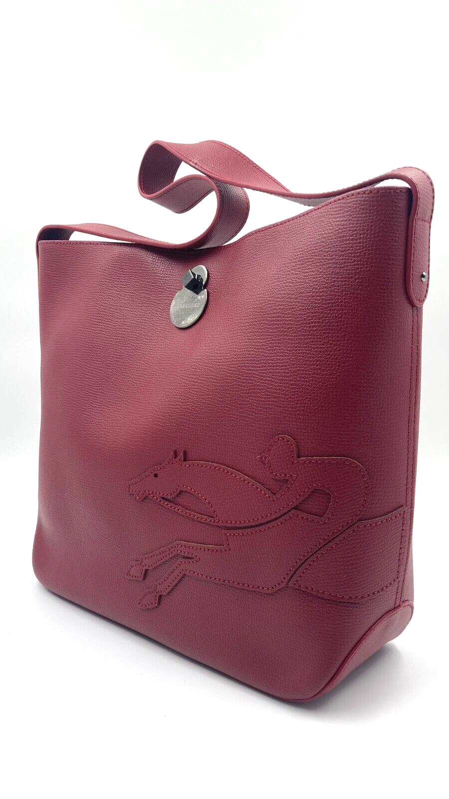 LONGCHAMP SHOP-IT HOBO BAG M - GARNET RED