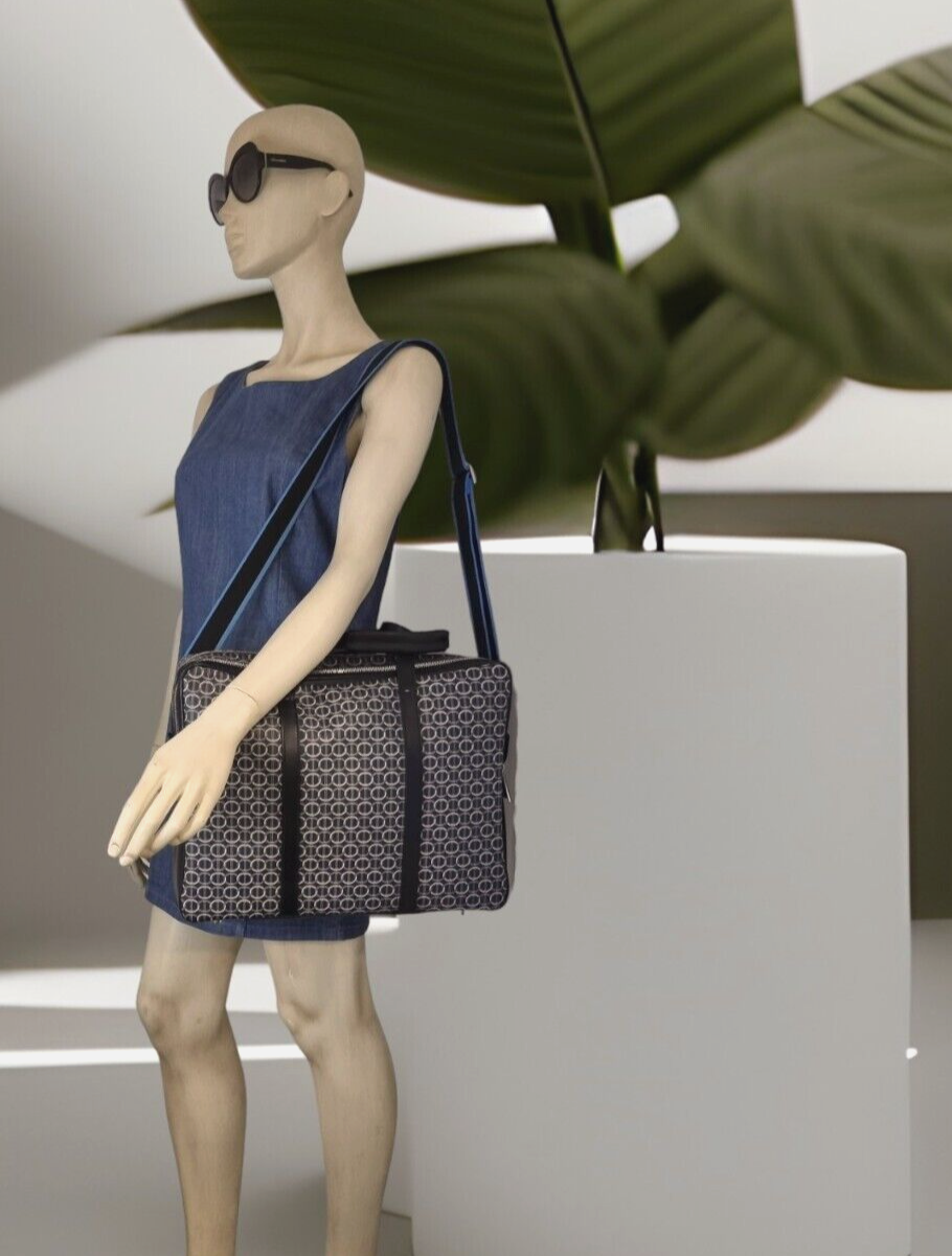 Neu DAVIDOFF COLORAMA BUSINESS BAG 2 ZIP - SCHWARZ