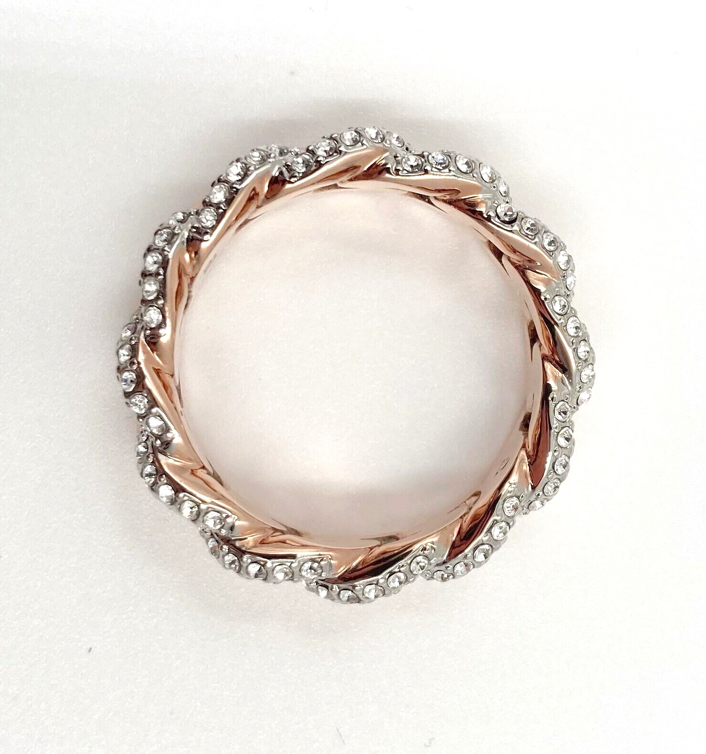 New SWAROVSKI LANE RING - ROSE GOLD - SIZE 60