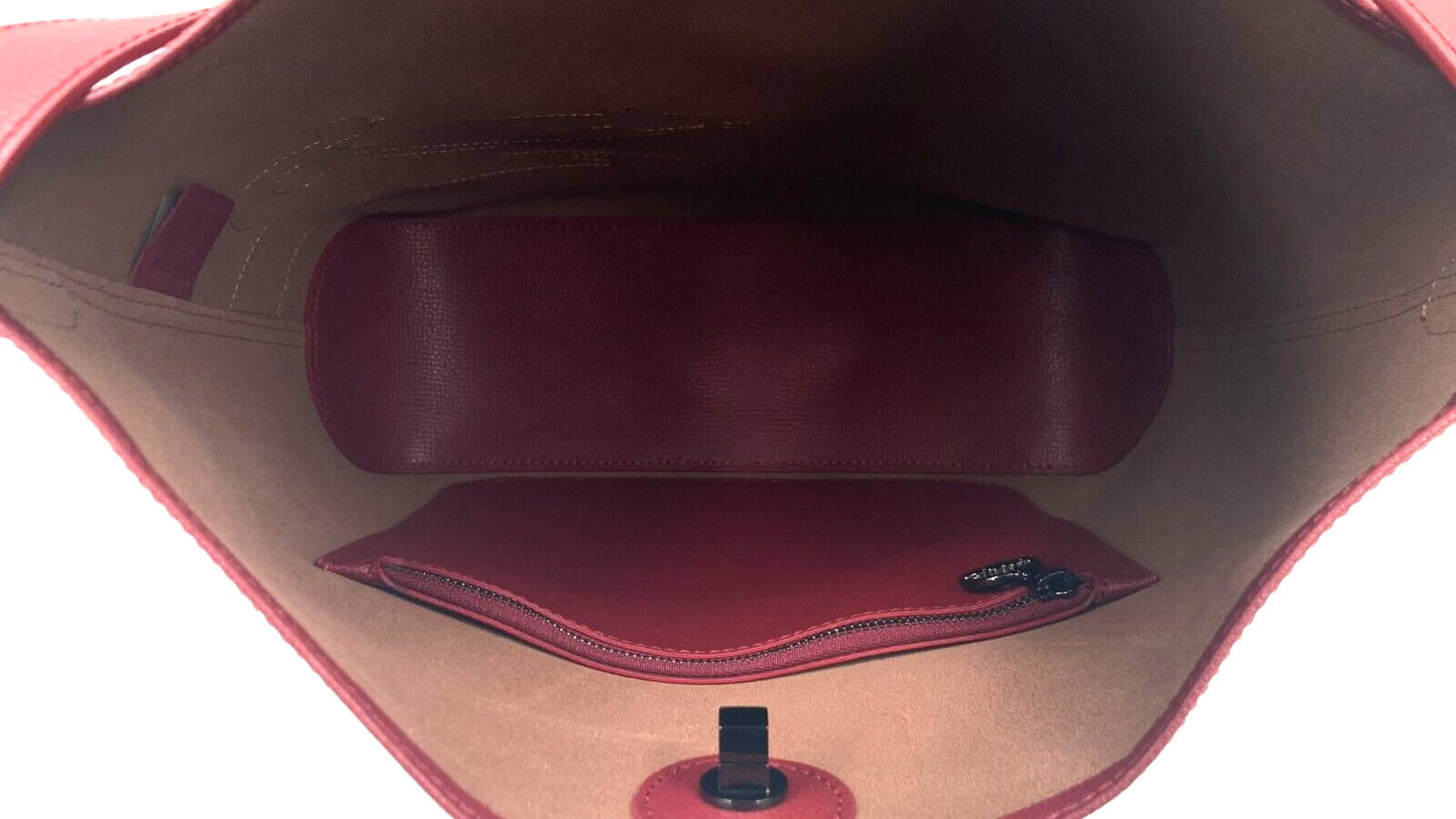 LONGCHAMP SHOP-IT HOBO BAG M - GARNET RED