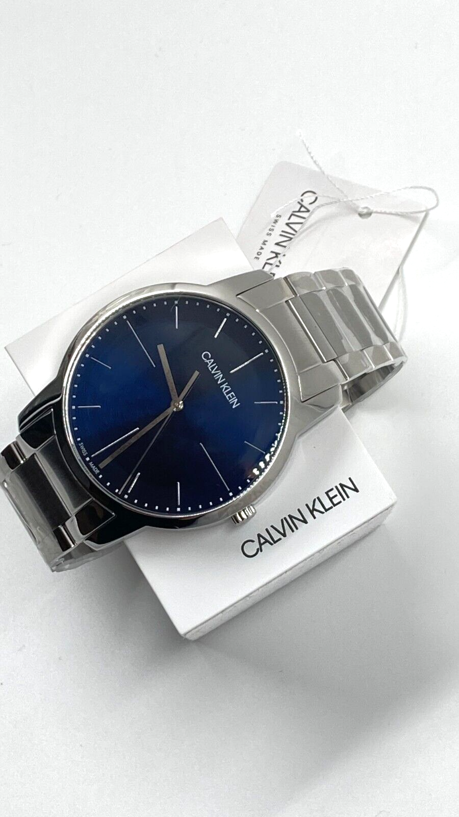 New Swiss Made CALVIN KLEIN Men's City Blue DialWatch