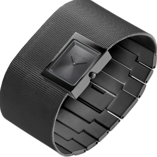 New Swiss Made CALVIN KLEIN Ladies Black Dial Watch