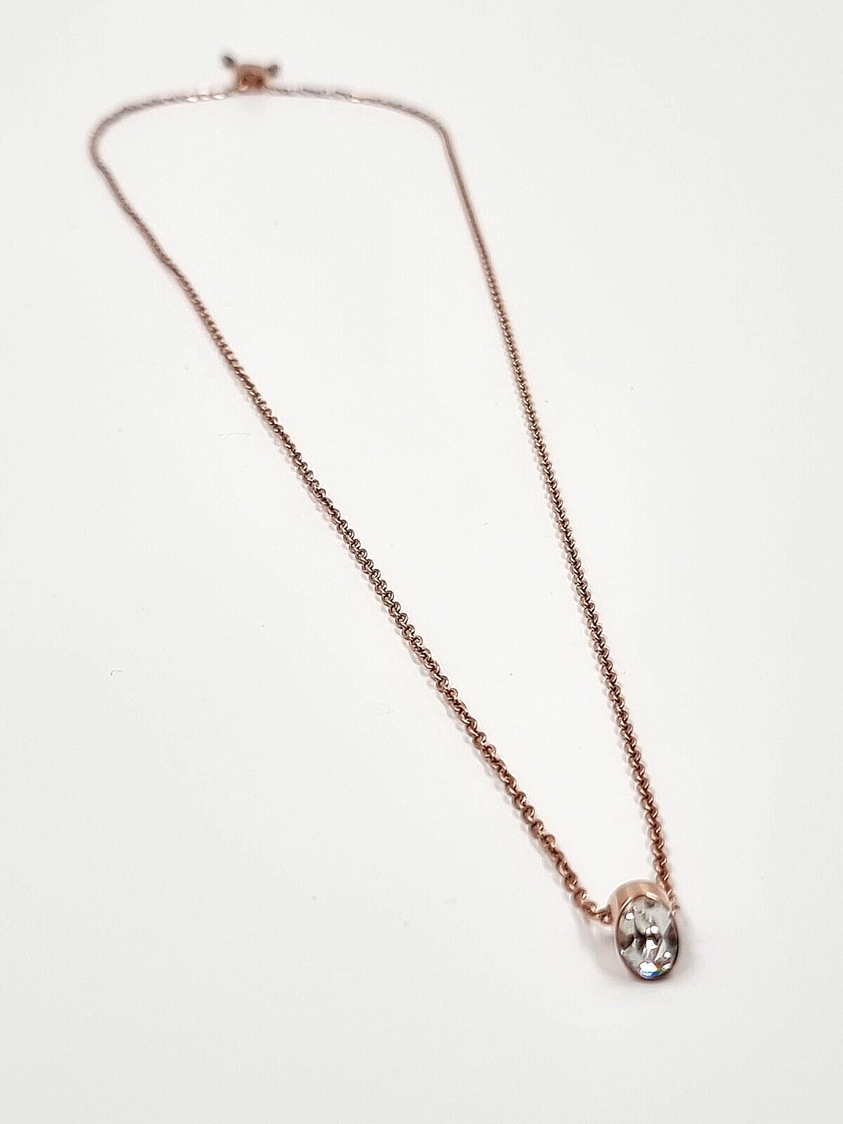 New CALVIN KLEIN BRILLIANT KJ8YPN140200 STAINLESS STEEL ROSE GOLD PVD NECKLACE