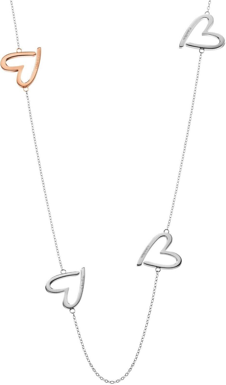 New CALVIN KLEIN KJ2XPN200100 JOYOUS NECKLACE -SILVER/ROSE GOLD