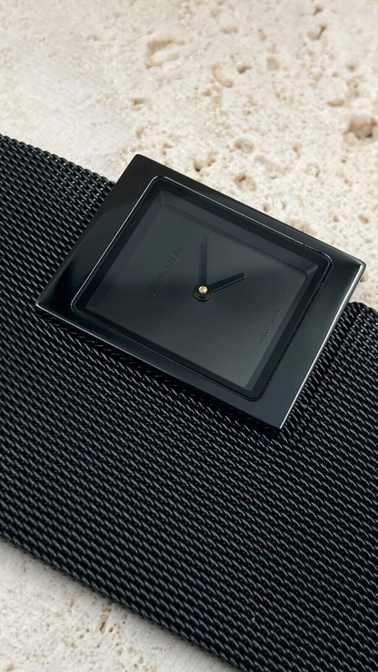 New Swiss Made CALVIN KLEIN Ladies Black Dial Watch