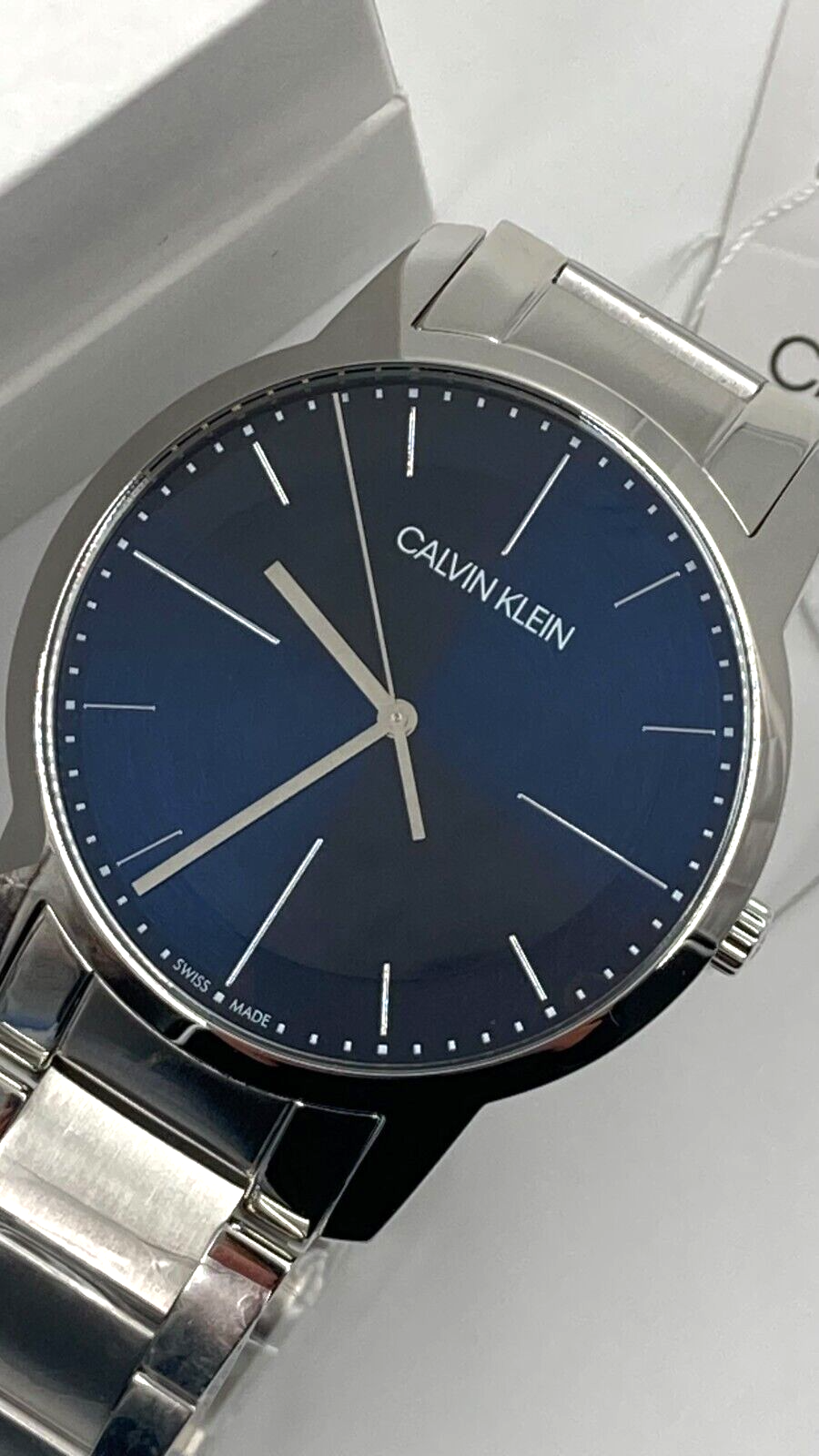 New Swiss Made CALVIN KLEIN Men's City Blue DialWatch