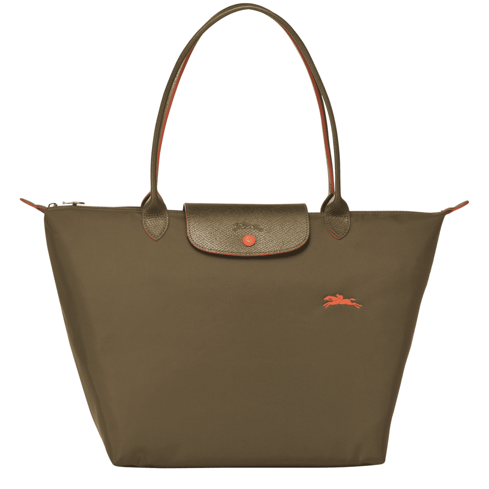 LONGCHAMP LE PLIAGE CLUB SHOULDER BAG LARGE - KHAKI