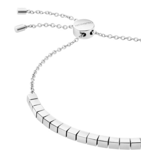 Neu CALVIN KLEIN TUNE KJ9MMB000100 EDELSTAHLARMBAND - SILBER