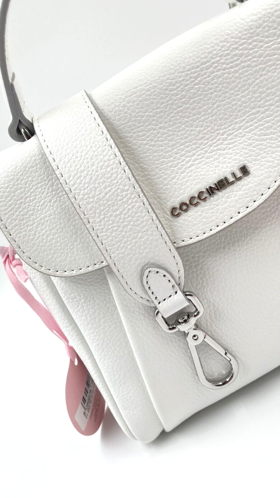 Neu COCCINELLE CONCRETE DR5 55 01 01 H 10 HANDTASCHE - BLANCHE - S