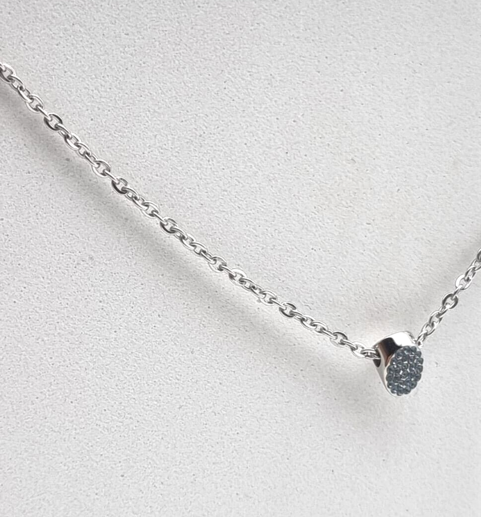 New CALVIN KLEIN BRILLIANT KJ8YMN040200 STAINLESS STEEL NECKLACE - BLUE