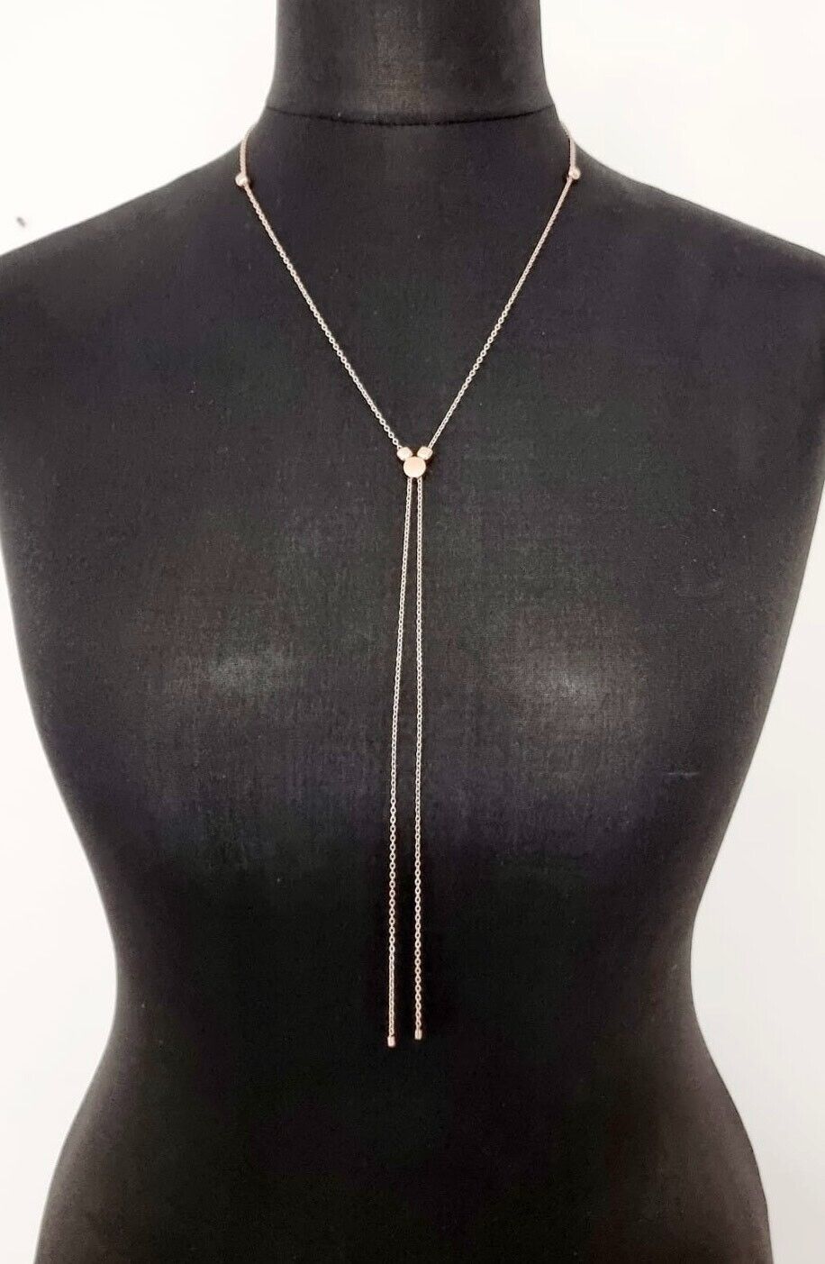 New CALVIN KLEIN SIDE KJ5QPN100200 STAINLESS STEEL NECKLACE - ROSE GOLD