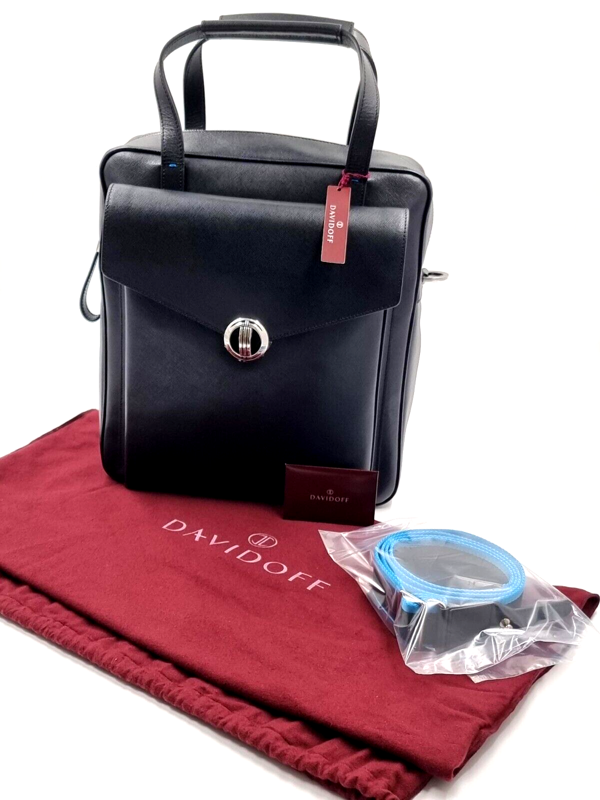Neu DAVIDOFF LLG SAFFIANO ICON TOTE BAG - SCHWARZ
