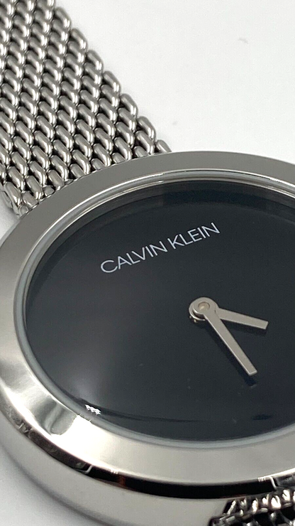 New Swiss Made CALVIN KLEIN Firm Quartz Black Dial Ladies Watch