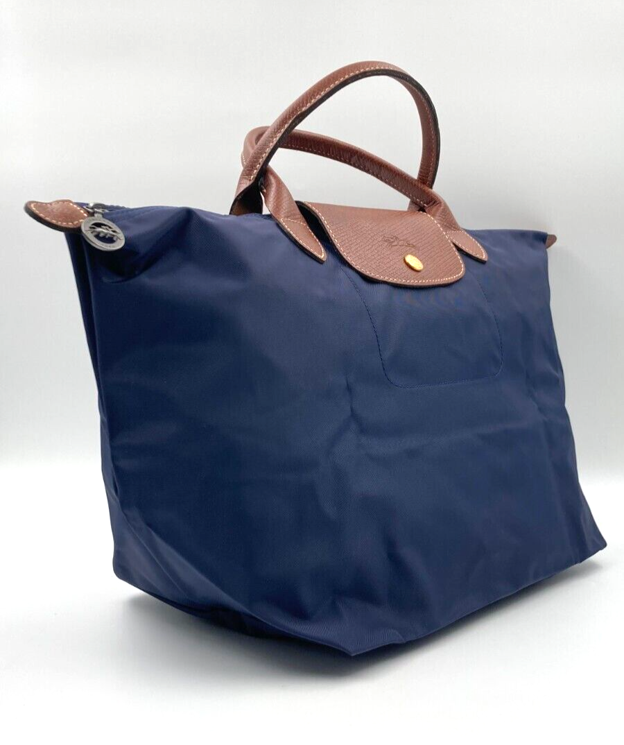 LONGCHAMP LE PLIAGE TOP HANDLE BAG - MEDIUM - NAVY