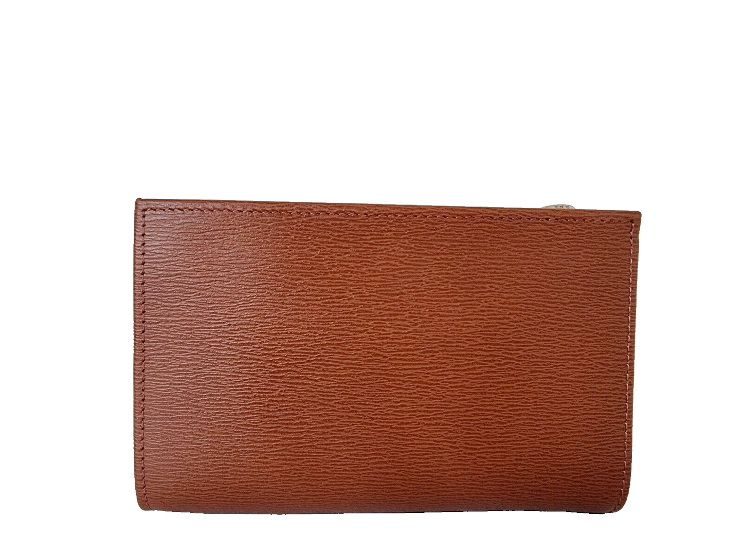 LONGCHAMP ROSEAU COMPACT WALLET - COGNAC