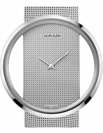 New Swiss Made CALVIN KLEIN Quartz Clear Dial Ladies Watch