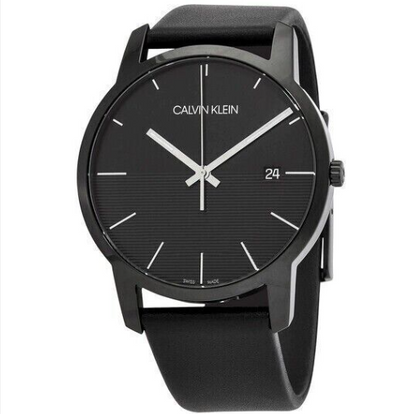 New Swiss Made CALVIN KLEIN City Quartz Black Dial Men's Watch