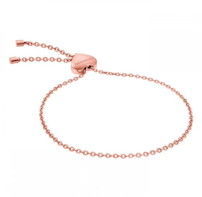 New * CALVIN KLEIN SIDE BRACELET KJ5QPB100200 - ROSE GOLD