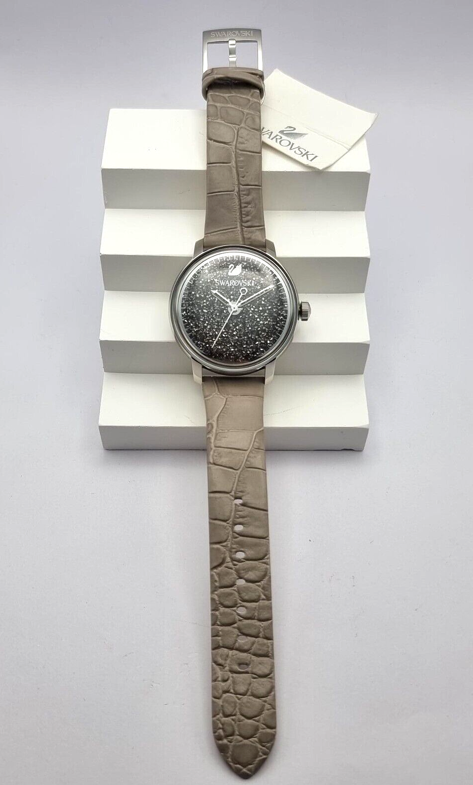 New SWAROVSKI WATCH LD CRYSTALLINE HOURS - TAUPE