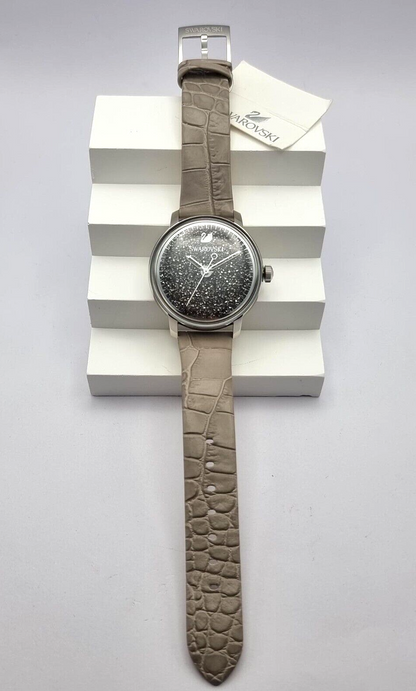 New SWAROVSKI WATCH LD CRYSTALLINE HOURS - TAUPE