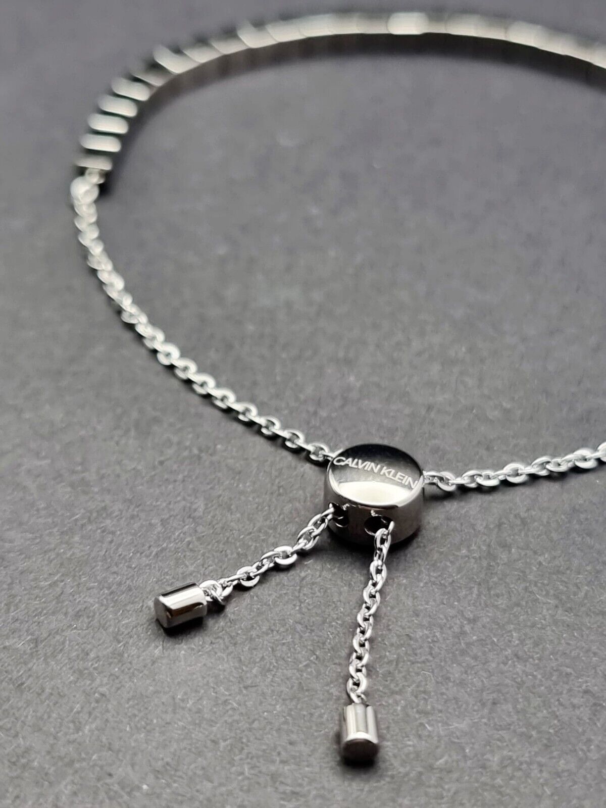 Neu CALVIN KLEIN TUNE KJ9MMB000100 EDELSTAHLARMBAND - SILBER