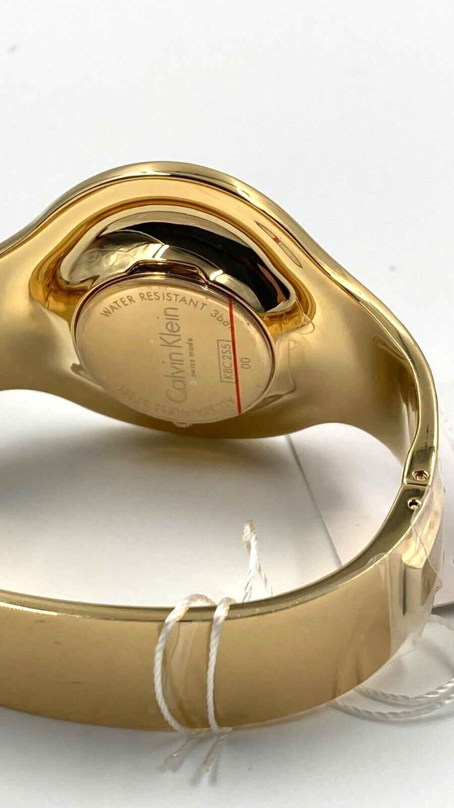 New Swiss Made CALVIN KLEIN Seamless Ladies Small Bangle Quartz Gold PVDWatch