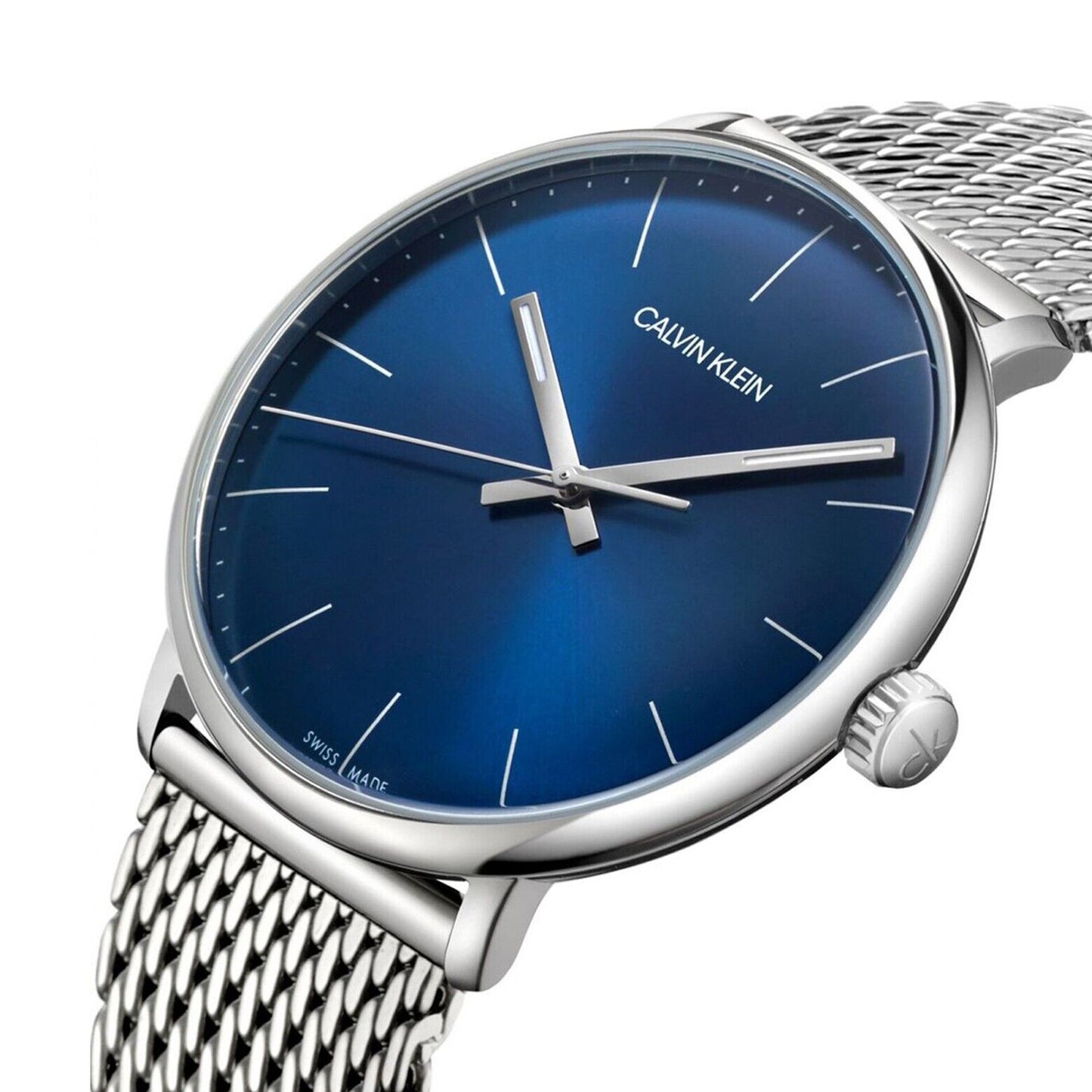 New Swiss Made CALVIN KLEIN High Noon Quartz Blue Dial Men's Watch