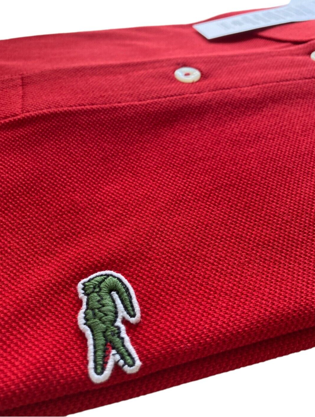 New LACOSTE CLASSIC FIT POLO SHIRT - RED - SIZE 5